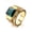 Golden green diamonds, variant on Trendy Fashion Rings Vintage Men's Gold Diamond Rings