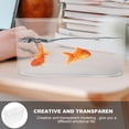 thumbnail image 2 of KAKOWELY acrylic vase Small Betta Fish Tank Oval Plastic Desktop Fish Bowl 12 Inch Transparent Vase Planter Narrow Space Container For Office Decor Fish Turtle Reptile Shrimp Crab Habitat, 2 of 5