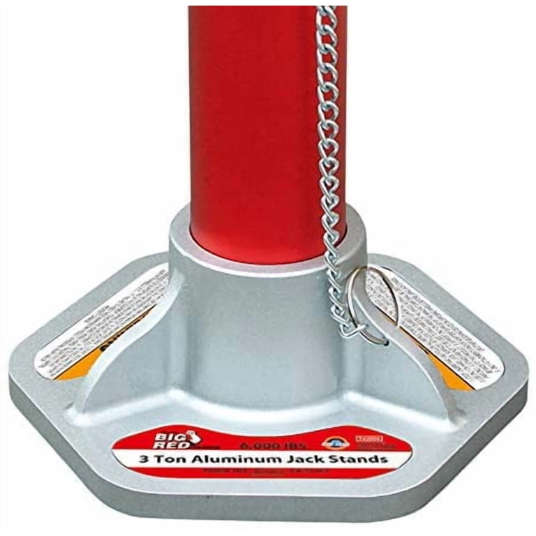 Torin BIG RED 3 Ton Aluminum 1 Pair Jack Stands,DMT43004 - Walmart.com