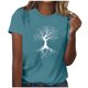 thumbnail image 1 of Tops Cortos para las Mujeres Blusas Impresas Manga Corta Cuello Redondo, Tops de Blusa para las Mujeres Primavera Verano Casual, 1 of 4