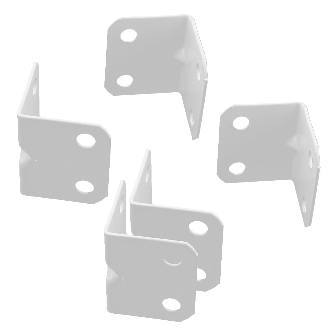 Silver Tone Metal 8 Holes Right Angled Corner Brace Angle Bracket 60mmx60mm