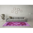 thumbnail image 3 of Ahgly Company Indoor Rectangle Geometric Purple Traditional Area Rugs, 2' x 4', 3 of 4