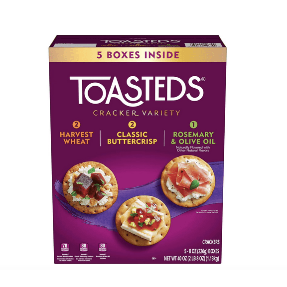 Kellogg's Toasted Variety Pack Crackers, 40 oz.