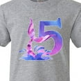 thumbnail image 4 of Inktastic 5th Birthday Mermaid Tail Youth T-Shirt, 4 of 5