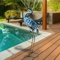 thumbnail image 3 of 36 Inch Blue Heron Garden Statues, Crane Statue for Garden Decor, Metal Yard Art Heron Garden Statue, Standing Garden Sculptures & Statues for Yard Decorations Outdoor, 1Pc, 3 of 7