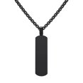 thumbnail image 1 of Collar con colgante de barra de acero inoxidable SHIMERITI Hip Hop, 1 of 7