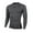 Gray, variant on KELME Men's Cool Dry Compression Shirt Long Sleeve – Sports Base Layer