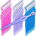 thumbnail image 1 of 21 Pieces Eyebrow Razors Shaver Facial Razor Multipurpose Face Trimmers with Precision Cover for Women Makeup Face Care Tools (Rose Red, Blue, Purple), 1 of 5