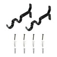 thumbnail image 4 of Mainstays 3/4” & 1" Matte Black Double Curtain Rod Bracket Set (2 Pack), 4 of 4