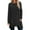 Black, variant on Hrsba Womens Pocket Shirt Solid Color Long Sleeve Round Neck Loose Low Waist Shirt with Pockets Waist Inner Wear Base Layer for Winter