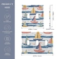thumbnail image 2 of Yayeee Toggle Light Switch Wall Plate 3-Gang 6.37"x4.48" Decorative Outlet Cover, White Hand Drawn Sailboats, 2 of 7