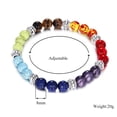 thumbnail image 4 of Pulsera de equilibrio 7 pulseras de meditación relajante Chakra regalo para amigos de la familia Ndcxsfigh Cuidado Belleza, 4 of 9
