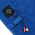 thumbnail image 3 of Yucurem Usb Heating Sleeping Mat 3-Level Adjustable 7 Zone Areas Camping Mattress Camping Bedding (Blue, Grey), 3 of 10