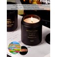 thumbnail image 3 of Scented Candles for Men Candles for Home Scented Candles Gifts for Women and Men 8oz, 50hr Burn Time, Summer Hill & Amber Wood Candle All Natural Soy Candles, 3 of 7