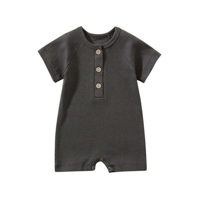 Combinaisons pour Bébés Garçons Filles à Manches Courtes une Pièce Ensembles de Vêtements