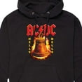 thumbnail image 3 of ACDC - Hells Bells Flames - Men's Pullover Hooded Fleece Sweatshirt, 3 of 5