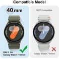 thumbnail image 2 of ZUKKASHAN Screen Protector Case 40mm for Samsung Galaxy Watch 7, Flexible TPU Cover Shockproof Protective Case Plated Bumper Protection Shell Galaxy Watch 7 40mm Accessories, 2 of 5