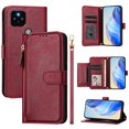 thumbnail image 2 of Google Pixel 5 Case ,Zipper Handbag Wallet Leather Cover with Crossbody Detachable Lanyard Strap, 2 of 5