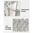 thumbnail image 6 of Floral Swag Valance Curtains Flower Blue Gray Cherry Blossoms Cotton Linen Background Rod Pocket Kitchen Curtains Scalloped Window Treatment Valances Swag Curtains For Living Room 1 Pair 36"w X 36"l, 6 of 8