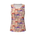 thumbnail image 3 of Picia Cute Lamas Pattern Women's Workout Tank Top,Breathable Activewear,Slim Fit Athletic Top,Versatile Workout Moisture-wicking top-Small, 3 of 9