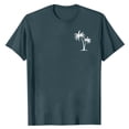 thumbnail image 3 of Blczomt Palm Tree Printed T Shirt Men Sale Casual Summer Beach Graphic Tees Loose Blue Short Sleeve Crew Neck Shirt, 3 of 5
