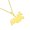 Gold B, variant on Portable Openwork Russian Charm Necklace Comfortable Wear Sturdy Stainless Steel Jewelry for Sensitive Skin Wear