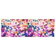 thumbnail image 6 of Yayeee Kitchen Valance Rod Pocket 54" x 18" Living Room Window Curtain, Purple Colorful Circles, 6 of 6