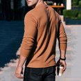 thumbnail image 5 of Jovrlynd Mens Sweater Crewneck Ribbed Knit Long Sleeve Shirts with Pockets Casual Soft Plus Size Pullover Sweaters for Big & Tall, S-3XL, 5 of 9