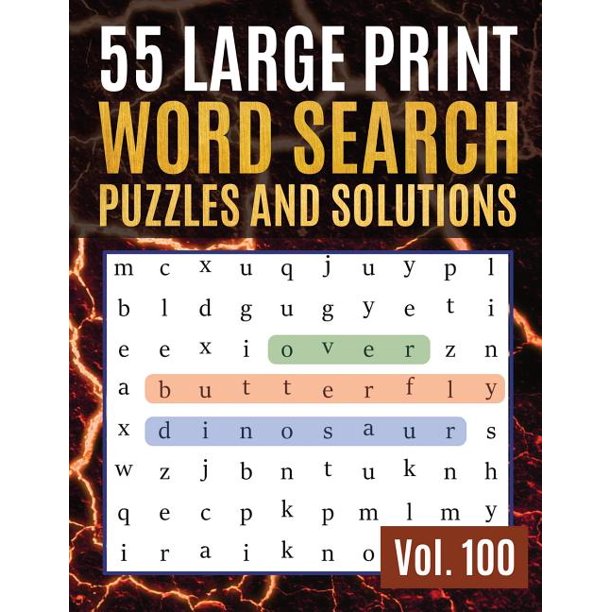 find words for adults seniors 55 large print word search puzzles and