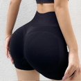 thumbnail image 4 of Pantalones cortos deportivos de cintura alta elásticos para mujer, pantalones cortos de yoga con cintura elástica, pantalones cortos de entrenamiento, leggings para mujer, pantalones cortos deportiv, 4 of 5
