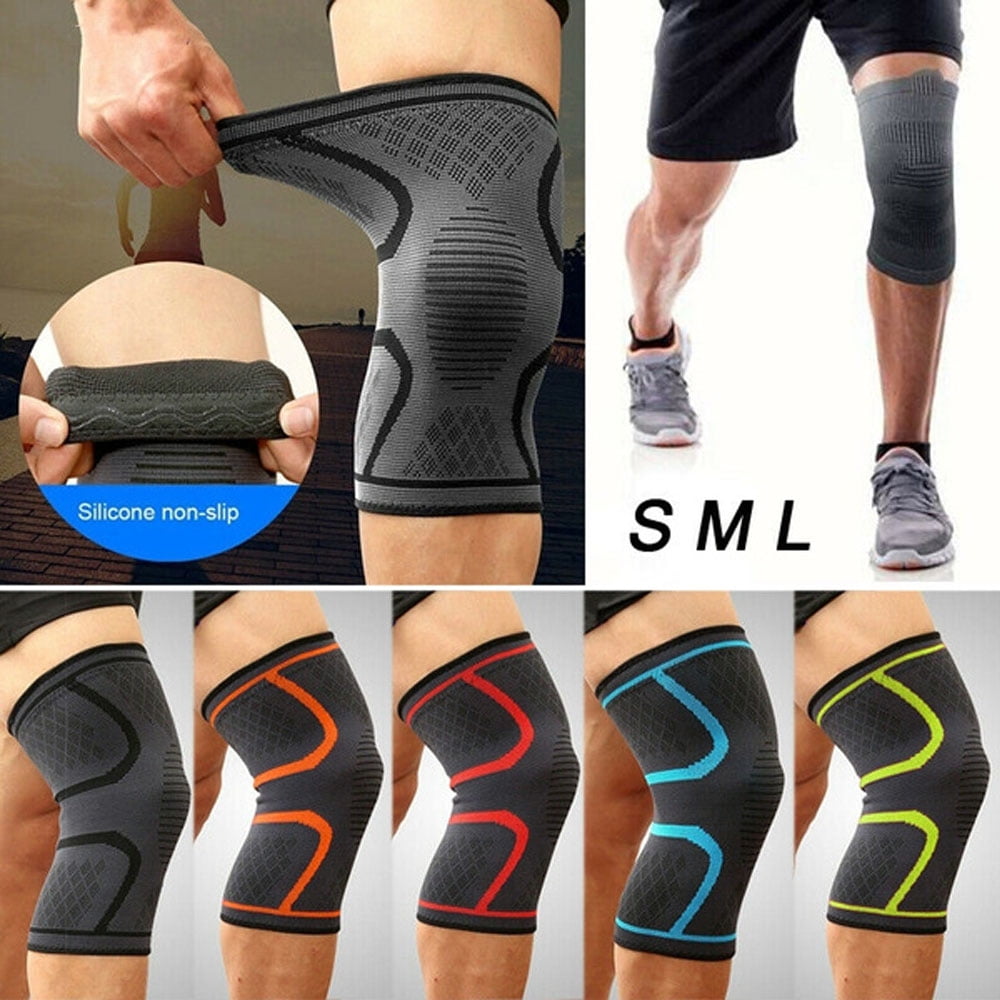 Knee Leg Support Elastic Sleeve for Joint Pain Sprain Injury Sports Running Gym