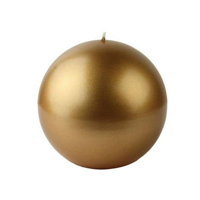 Bougies Boules Métalliques Dorées de 4 Po - Boîte de 2 Pcs