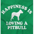 thumbnail image 2 of Happiness Loving A Pitbull Rescue Dog Plus Size Crewneck Graphic Tee Shirt Brisco Brands 5X, 2 of 5