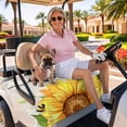 thumbnail image 3 of Golf Cart Seat Covers for 2 Seater,Sunflowers Microfiber Cart Seat Towel Blanket,Farmhouse Bees Vintage Sunshine Summer Absorbent Breathable Non Slip Bench Seats Protector for Golf Course 51"x31", 3 of 9