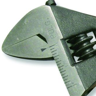 Surtek Blued Adjustable Wrench 12", Steel, Color Black oxide