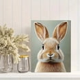 thumbnail image 2 of Qisvanset Framed Canvas Wall Art 12x16 Inch Earth Tone Bunny Botanical Kids Nursery Print Art, 2 of 5