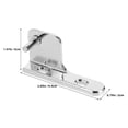 thumbnail image 2 of OUNONA 2Ud Bisagras De Puerta Para Refrigerador Ajustables En Metal Plateado De Alta Durabilidad, 2 of 7
