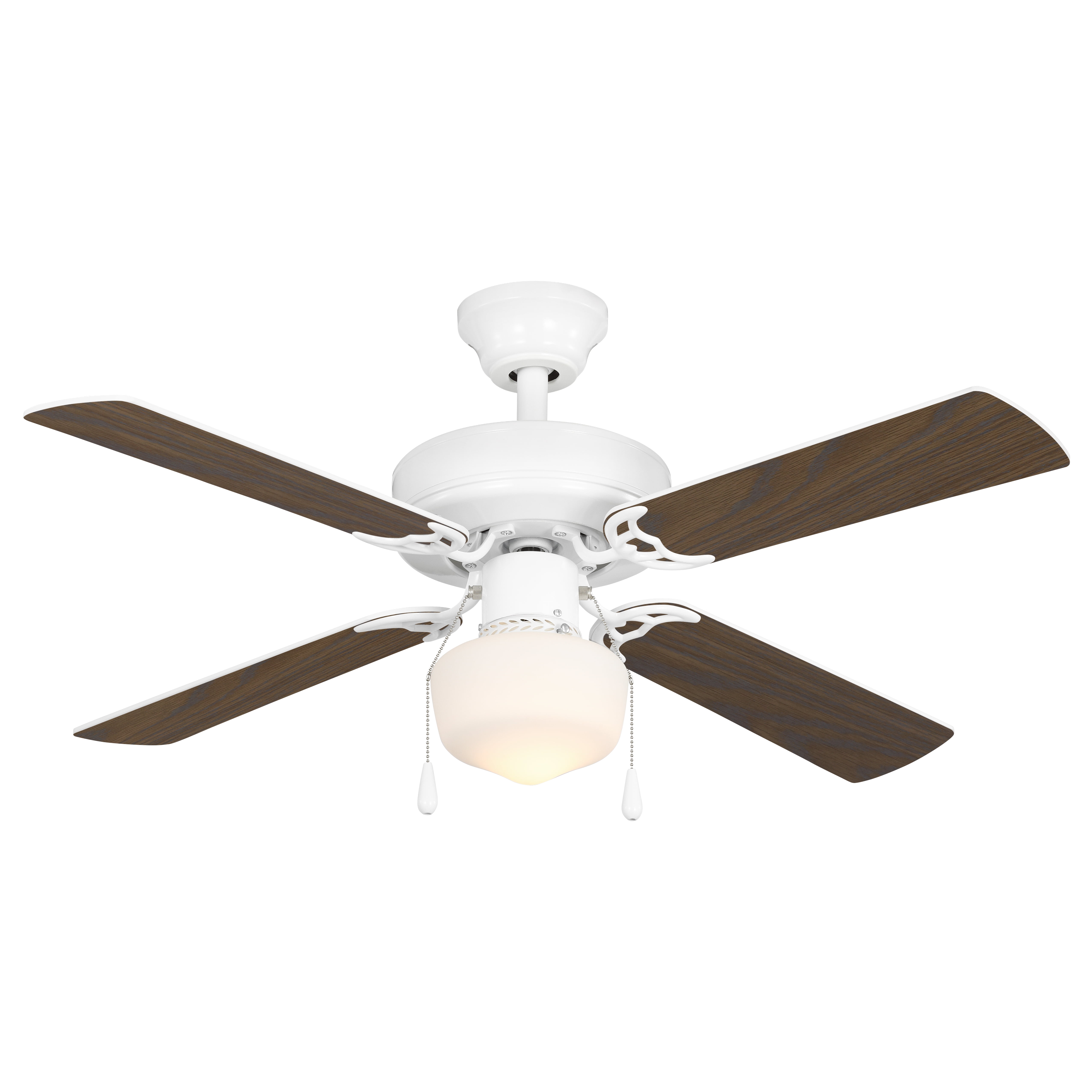 Mainstays 42 Inch Indoor Downrod Ceiling Fan White