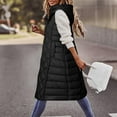 thumbnail image 4 of Vedolay Women's Winter Coats Business Winter Work Lady Solid Button Coat Fall Coat Black,2XL, 4 of 5