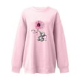 thumbnail image 3 of Amzcrzy Sweat-Shirt pour Femmes Chandails en Molleton Imprimés Ronds Amples Manches Longues Chandails en Molleton Sans Capuche Chemises Manches Longues pour Femmes Chandail Chandail en Molleton Col Rond Chandail en Molleton Femmes TG, 3 of 3