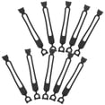 thumbnail image 3 of WRISTBIQUE 10Pack Reuseable Cable Ties in Black Silicone for Cable Management with Compact Size Design, 3 of 8