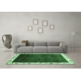 thumbnail image 3 of Ahgly Company Indoor Rectangle Abstract Emerald Green Modern Area Rugs, 6' x 9', 3 of 4