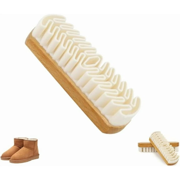Suede Shoe Brush, 2025 New Rubber Polish Eraser with Soft Bristle Brush for Suede Cleaner and Nubuck Brush