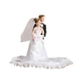 thumbnail image 4 of balikha Wedding Cake Dolls Couple Figures for Miniature Scene Anniversary Engagement A A, 4 of 9
