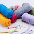 thumbnail image 3 of ZHAOCHENG Hilo de tejido elástico de 400 g para tejer camisetas, hilo de crochet grueso, para tejer bolsos, cestas y alfombras, manualidades de bricolaje, color marrón, 3 of 5