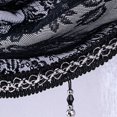 thumbnail image 7 of Sheer Lace Waterfall Window Valance with Bead Tassels Floral Embroidered Valance Curtains Semi Sheer Rod Pocket Valance/Swags for Bedroom/Living Room/Kitchen/Basement, 7 of 7