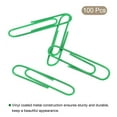 thumbnail image 3 of Unique Bargains Paper Clips 2 Inch Vinyl Coated with Box for Office Home Green Count 100, 3 of 6