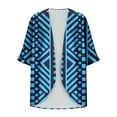 thumbnail image 4 of Nmnitkp Summer Cardigan,Womens Cardigan Floral Print Kimonos Loose Tops Half Sleeve Shawl Chiffon Cardigan Casual Beach Cover Ups, 4 of 5