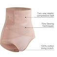 thumbnail image 5 of Bigersell Women Panties Clearance Women's Panties Bikini Panty Style P-1218 Polyester Cheeky Panties Ladies Thong Underwear Briefs High Waist Women's Panties Beige 3Xl, 5 of 6