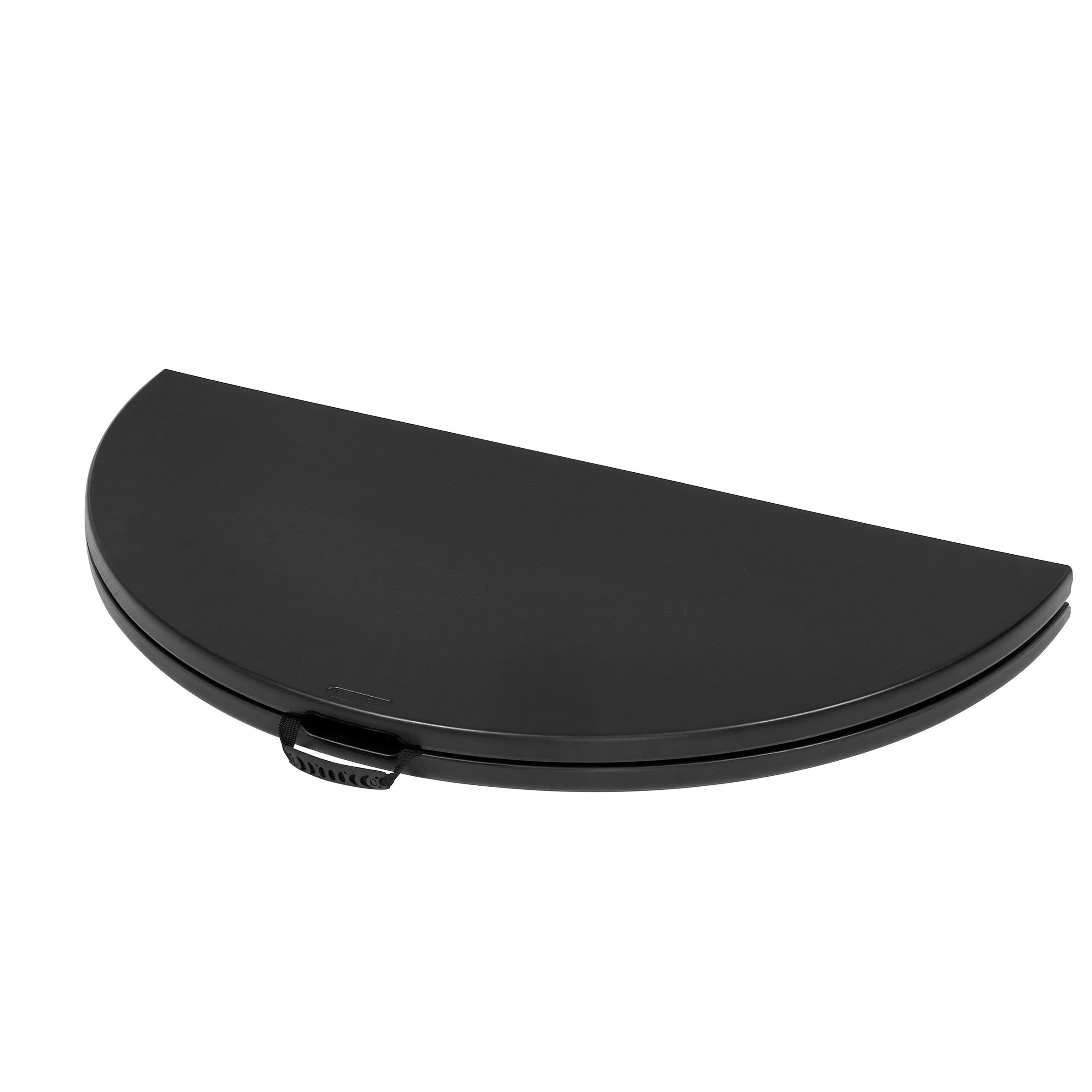 Mainstays 4 Foot Fold-in-Half Round Plastic Table, Indoor Outdoor, Black